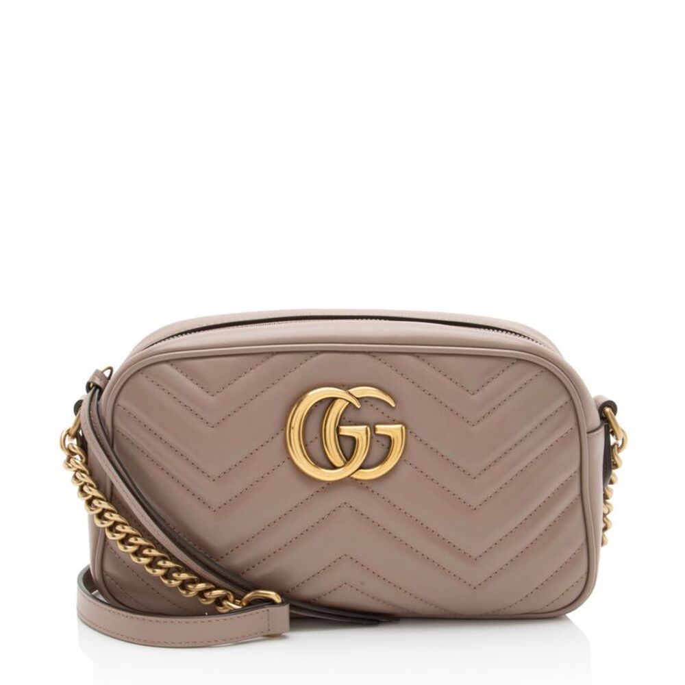 Gucci Matelasse Leather GG Marmont Small Camera Bag